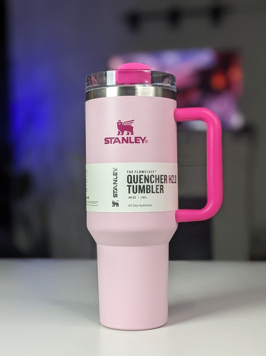 Original Stanley Quencher H2.0 Flowstate thumblr Cup - Flamingo pink