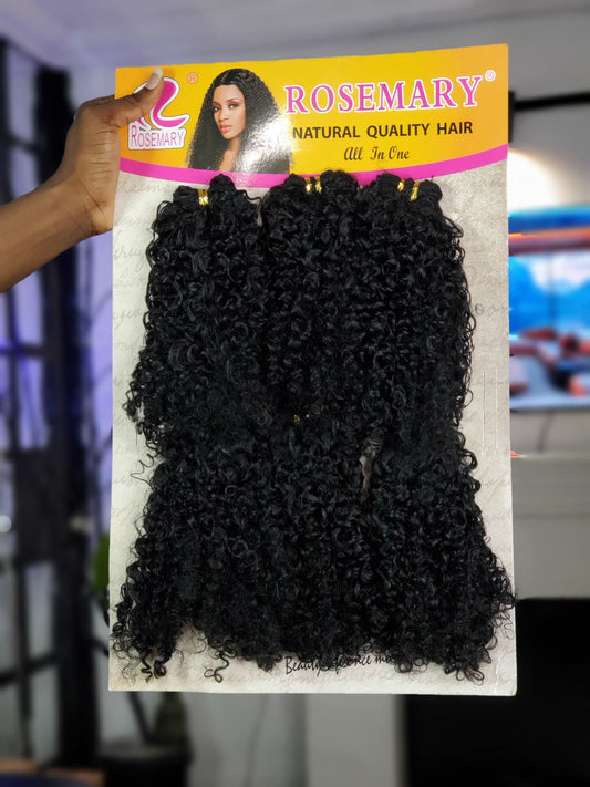 Rose Mary bundle Mongolian kinky curls Packet Hair Natural color