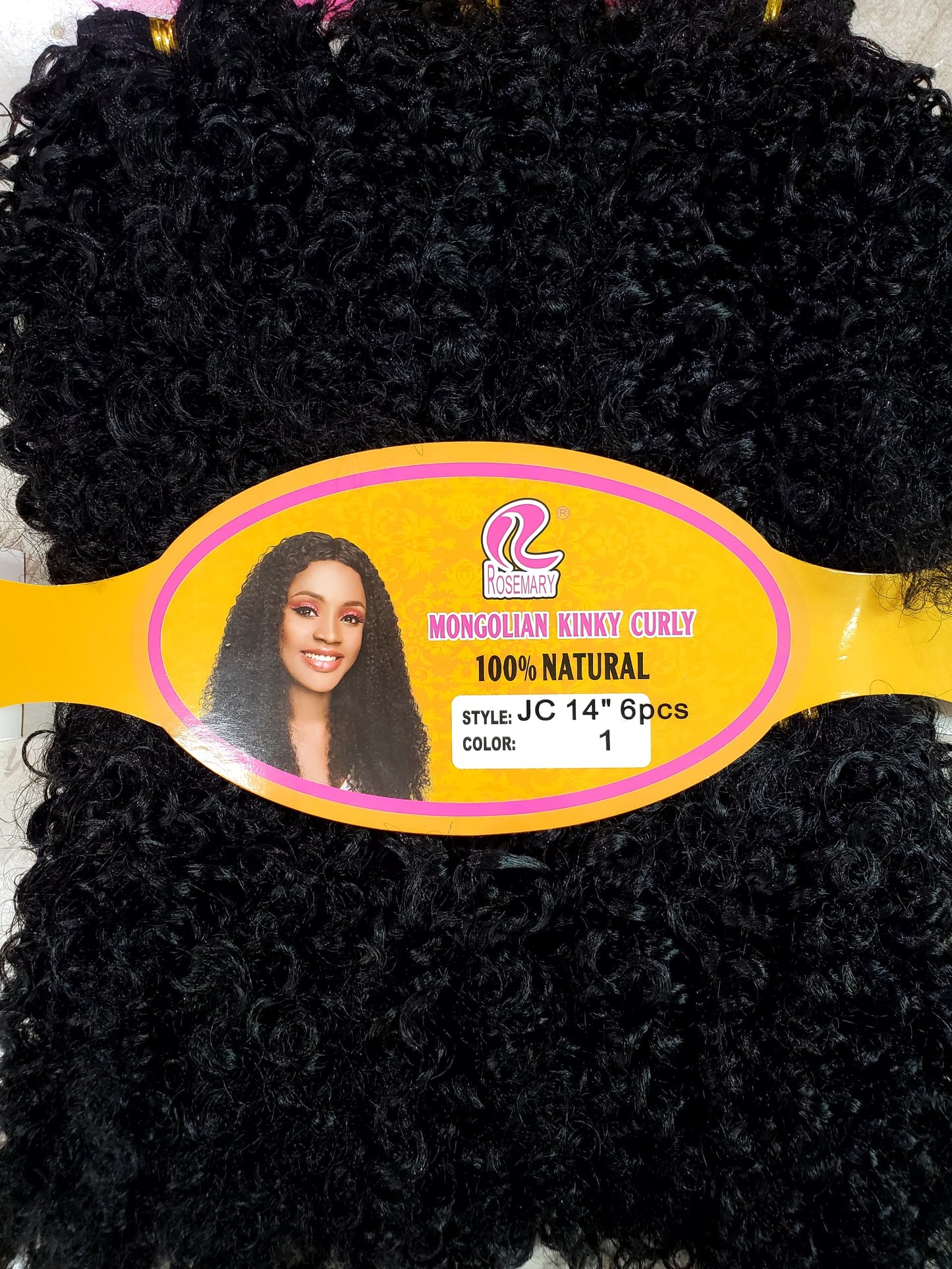 Rose Mary bundle Mongolian kinky curls Packet Hair Natural color