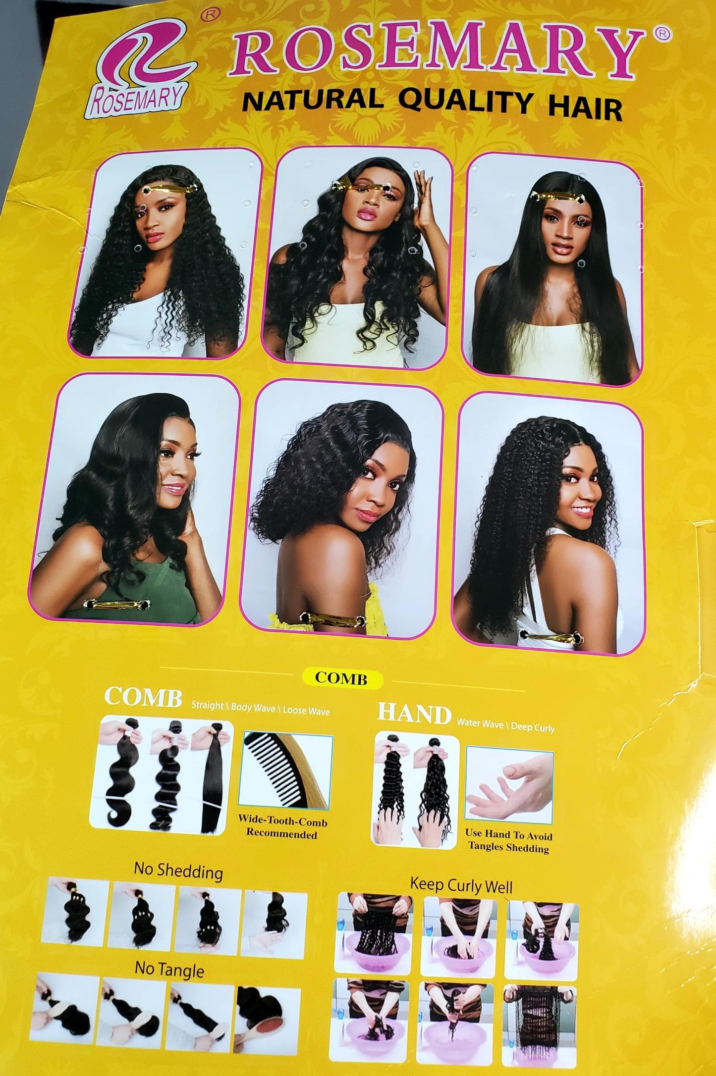 Rose Mary bundle Mongolian kinky curls Packet Hair Natural color