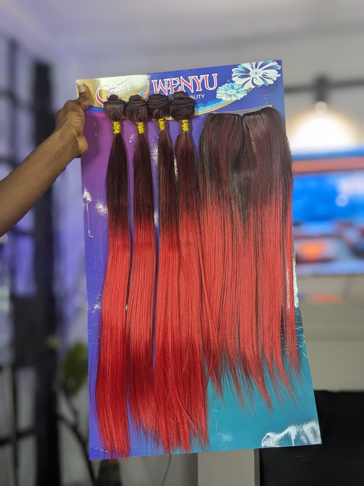 WENYU fiber Packet hair Wenyu T1 B/RED
