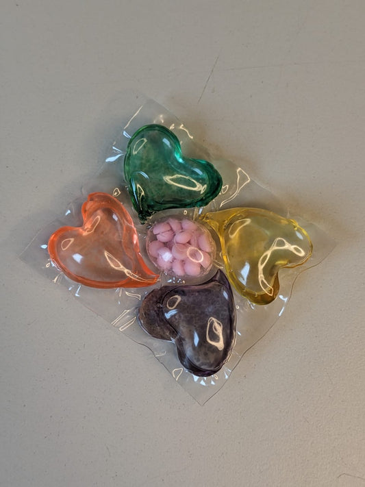 Multi fragrance Love shape washing machine Soap