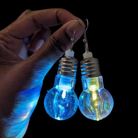 Led light bulb dangle earrings High Fashion Jewelry for Parties and Clubbing