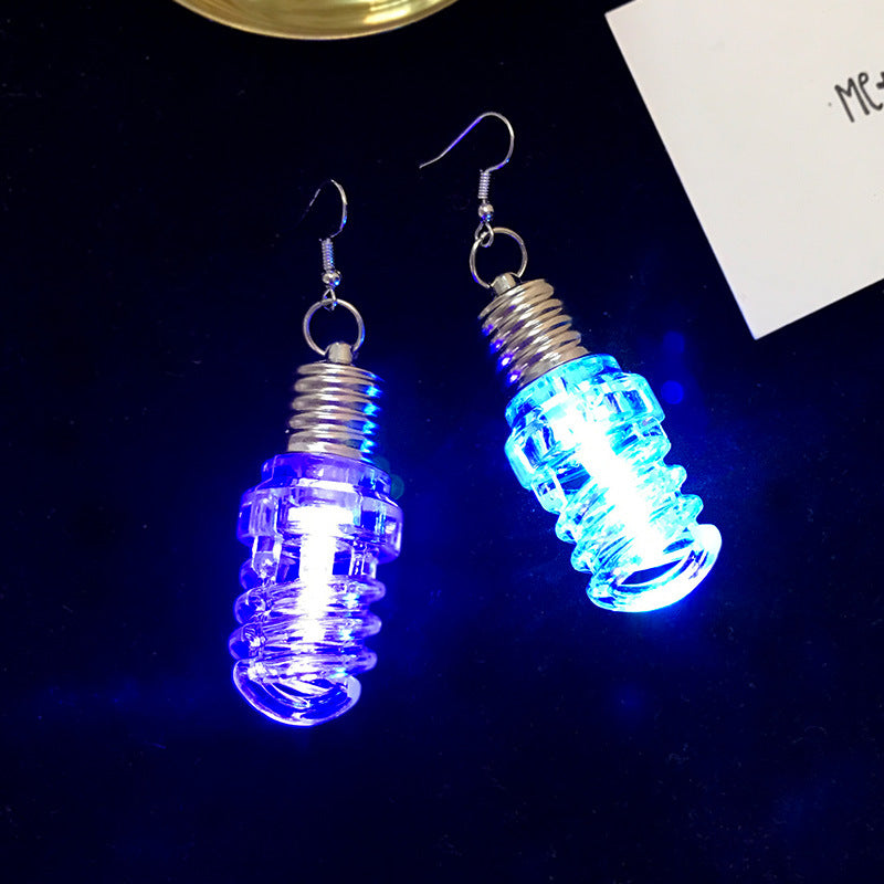 Led light bulb dangle earrings High Fashion Jewelry for Parties and Clubbing