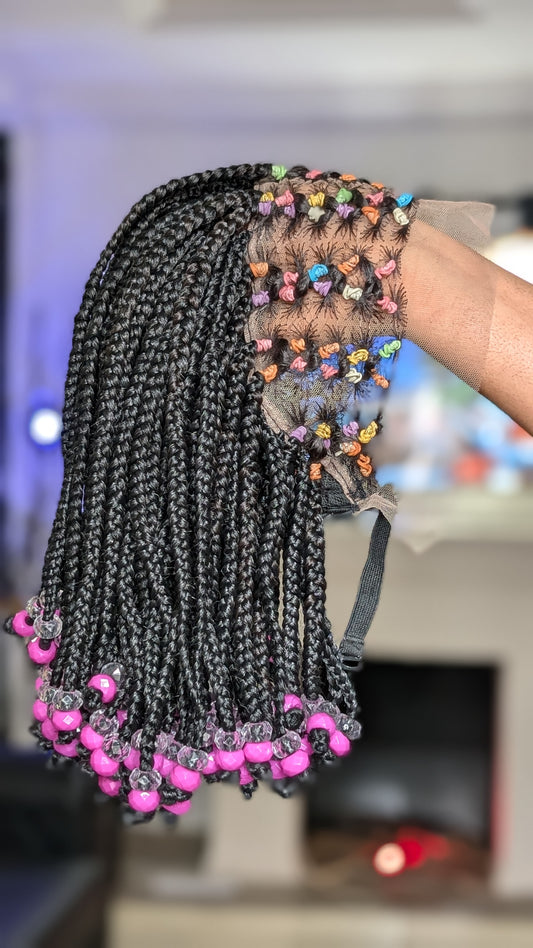 Kids beaded wig