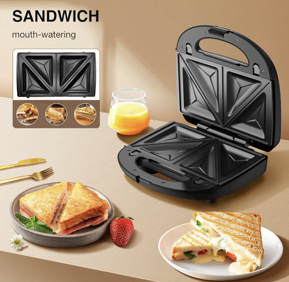 2slice Granite non-stick toaster and sandwich maker