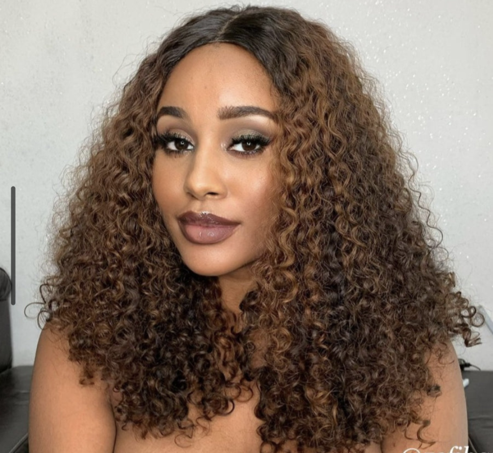 Ombre Pixie  Closure wig  Hair blend