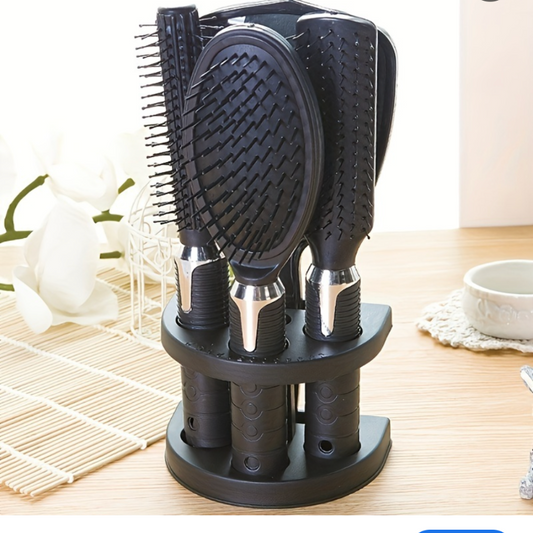 Comb and Brush set with mirror