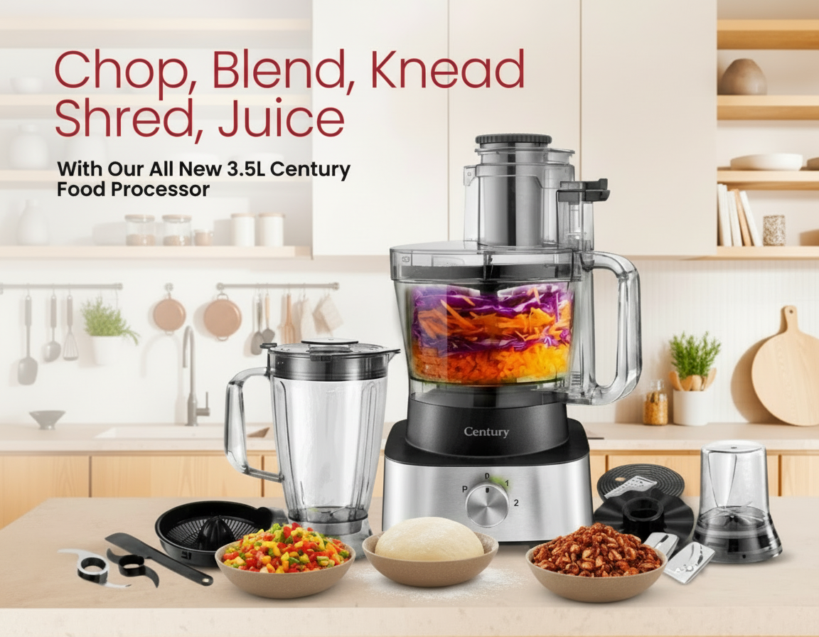 3.5 Liters Multi Functional 12 in 1 Food Processor with free Strong blender