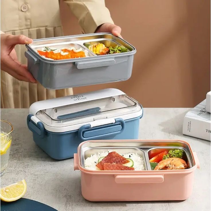 Korean Bento Box Stainless Food Flask- 2 compartments