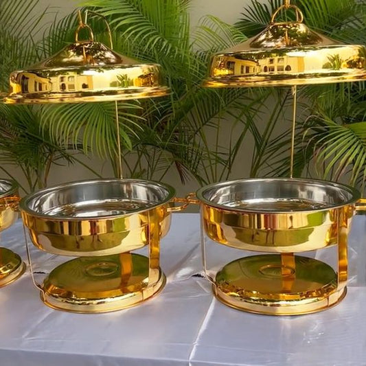 Gold chafing and buffet Dish   9.0Liter