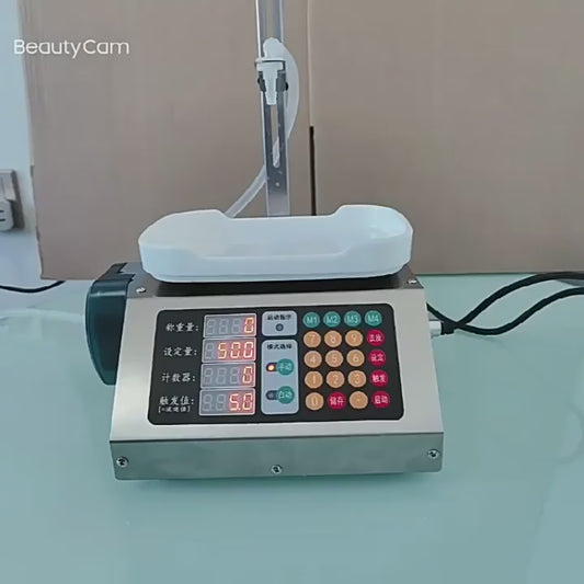 Small Automatic peristaltic pump weighing Liquid filling machine