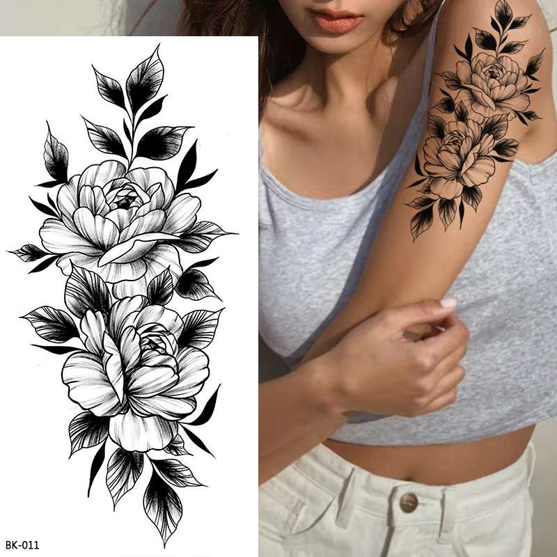 Waterproof Temporary tattoo   BK-011; Dimensions: 96*190MM