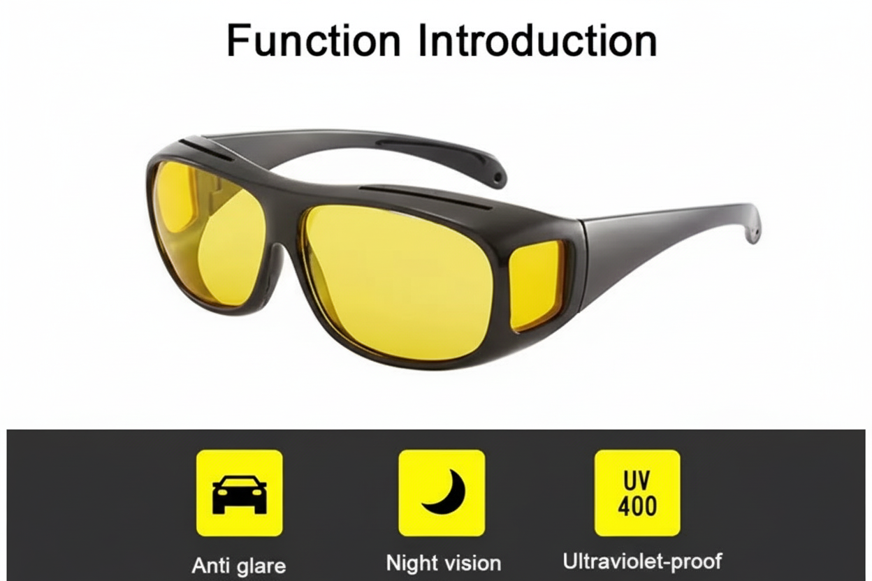 Cool Fashion HD Vision Anti Glare Fully Polarized can be worn also Over prescription glasses