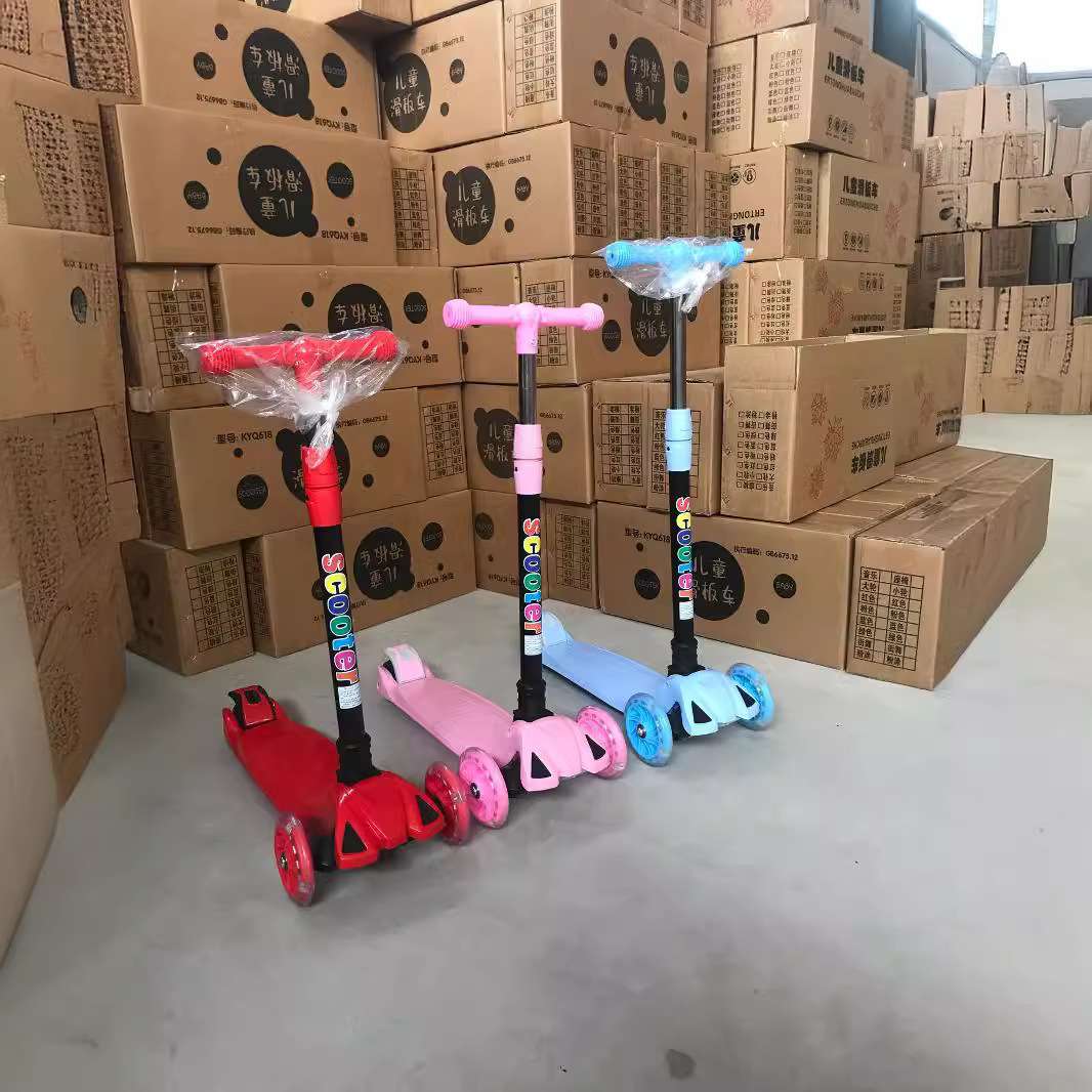 Scooter children's one-legged 2-6-9 years old boys and girls three-wheeled scooter folding balance new factory direct sales