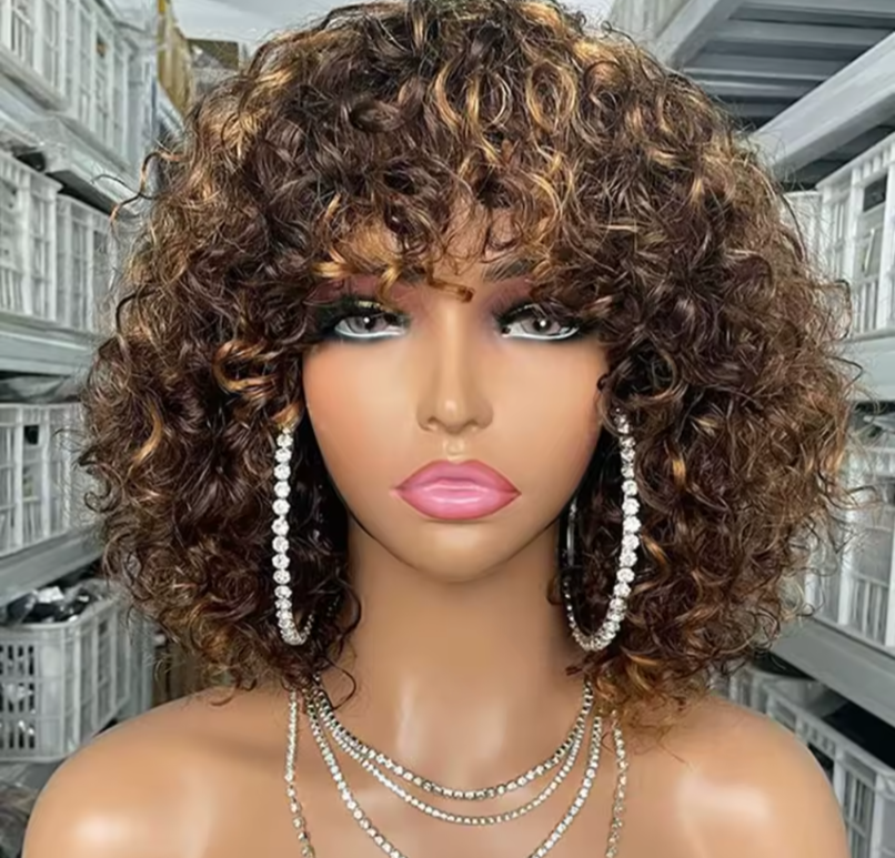 Rebecca Piano Fringe - 10" Human hair Wig