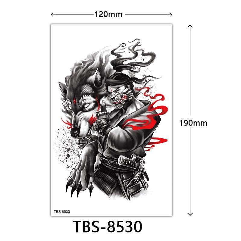 TBS-8530 Dimensions: 120*190mm; Waterproof Temporary tattoo
