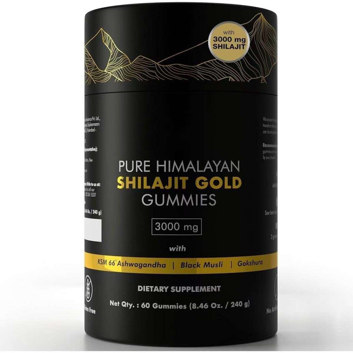 Pure Himalayan  Shilajit Gold gummies 60 capsules - Preorder
