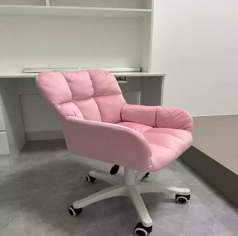 Floral Makeup Stool Office Live Swivel Chair