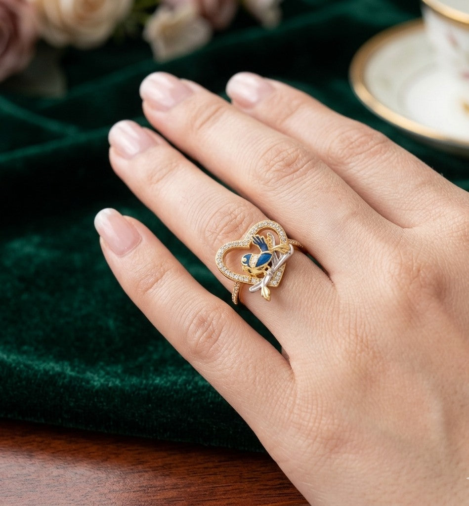 K21 | Wholesale Bluebird's Promise Ring Size 9 Non Tarnish