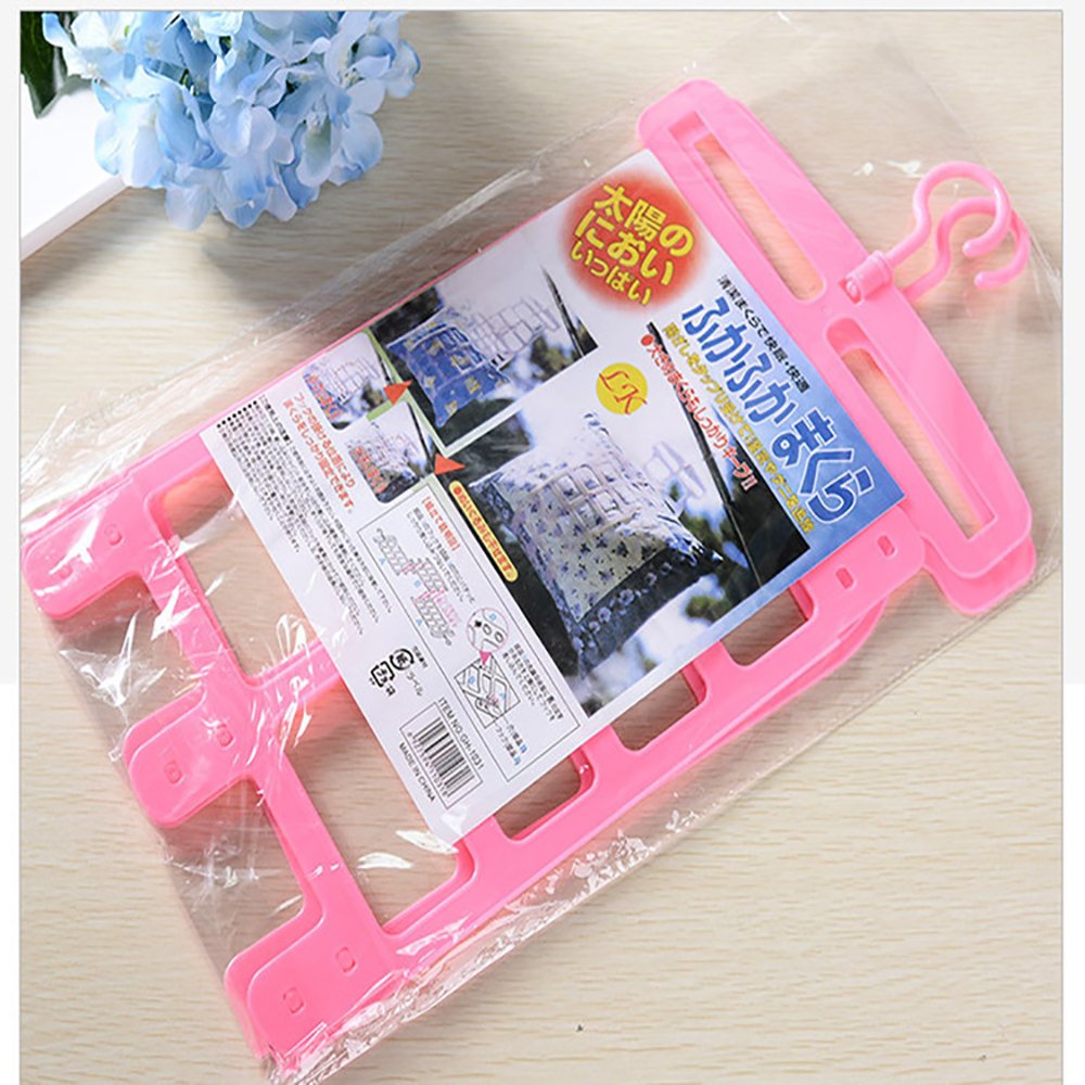 Green Plastic Balcony Drying Pillow Rack