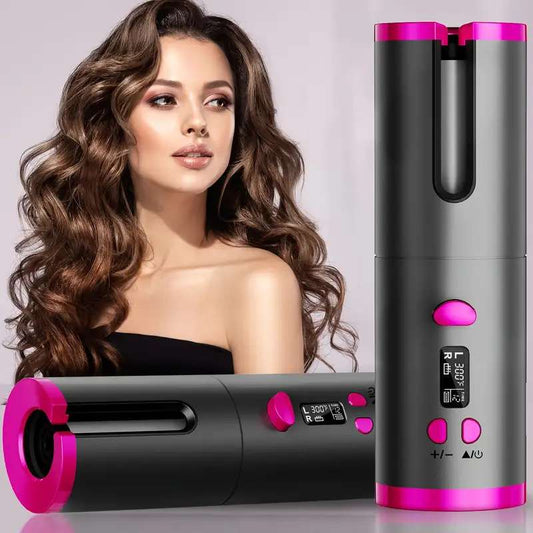 wireless hair curling iron rechargeable hair styling tool + Free gift
