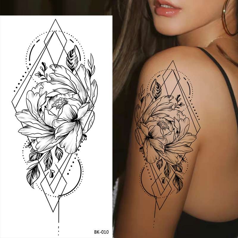 Waterproof Temporary tattoo   BK-010; Dimensions: 96*190MM