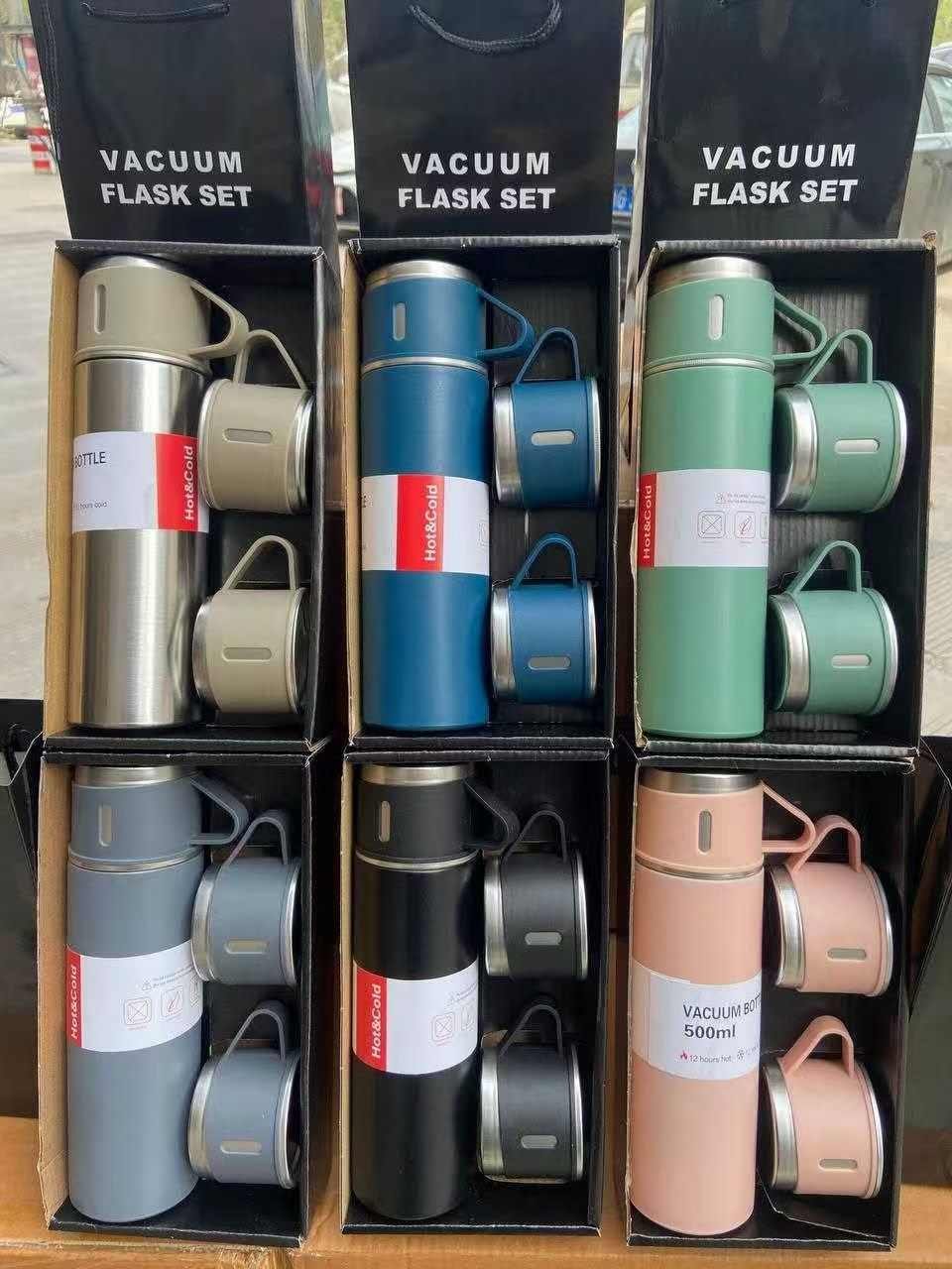 3in1 VACUUM FLASK SET (Comes with a fancy carrier bag as seen in the picture)
