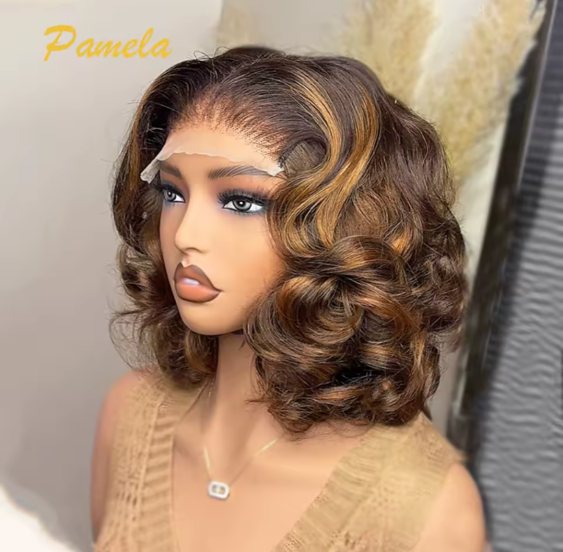 Wig Pamela Ombre Blonde  4x4 Glueless Human Hair