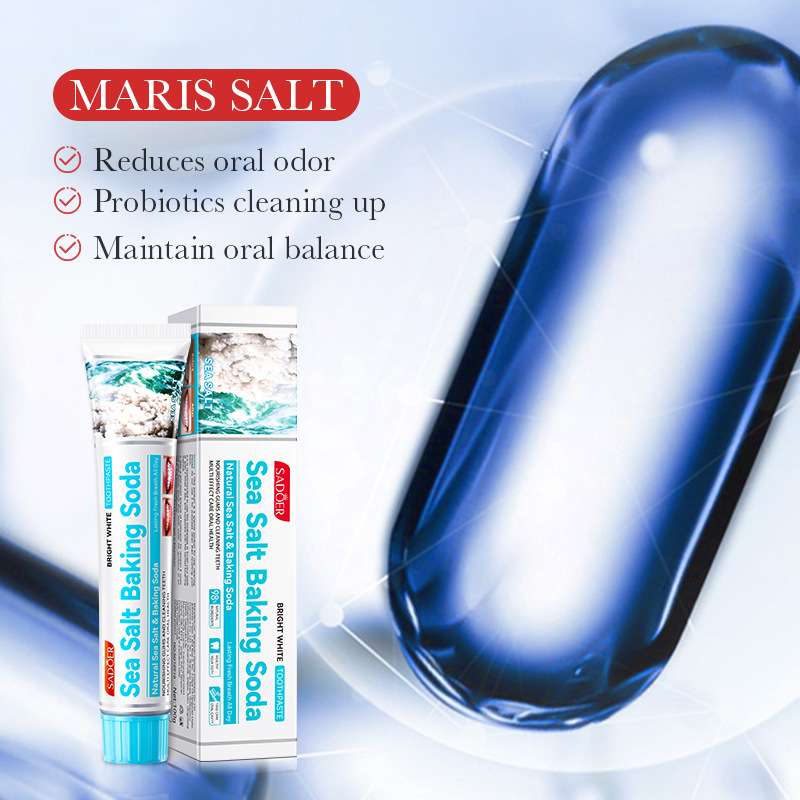 Bad Breathe Treatment Sea Salt and baking soda tooth paste Bad Breath Removing Toothpaste 100g