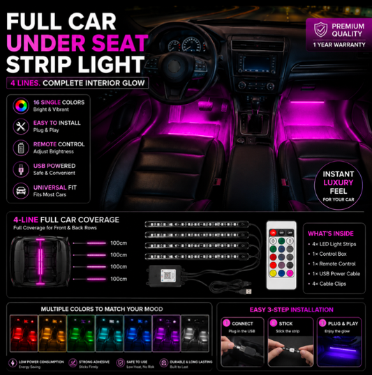 Full Car in door light and full set up Accessories