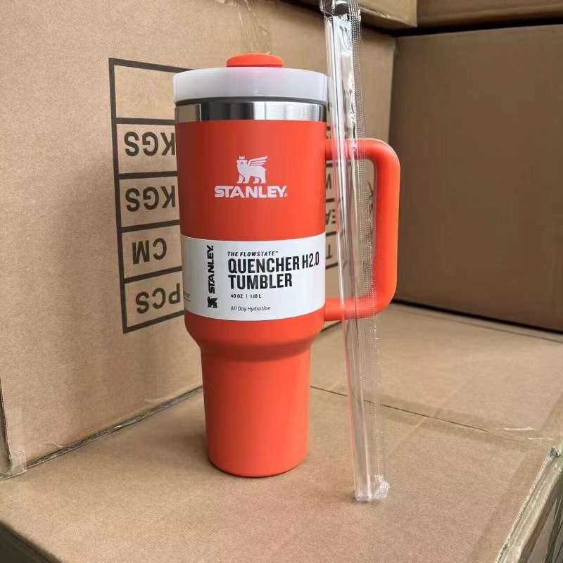 Orange Original Stanley Quencher H2.0 Flowstate thumblr Cup -
