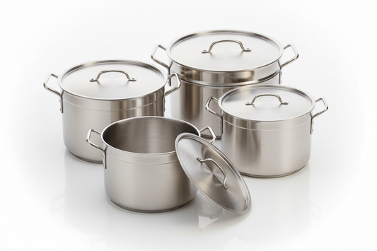 4pcs pcs Aluminum hoffner  plated set pot set