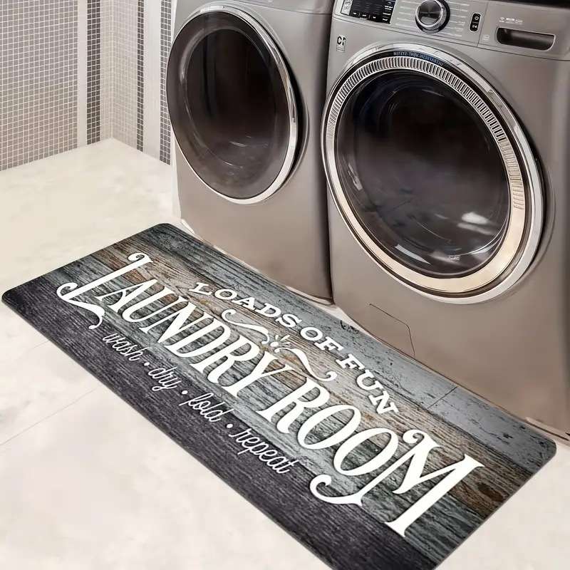 Grey Nordic foot mat Laundry room  Size: 45*120cm