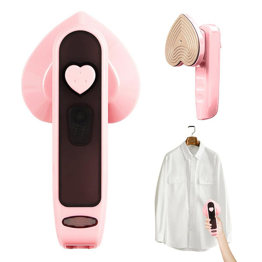 Pink steam iron