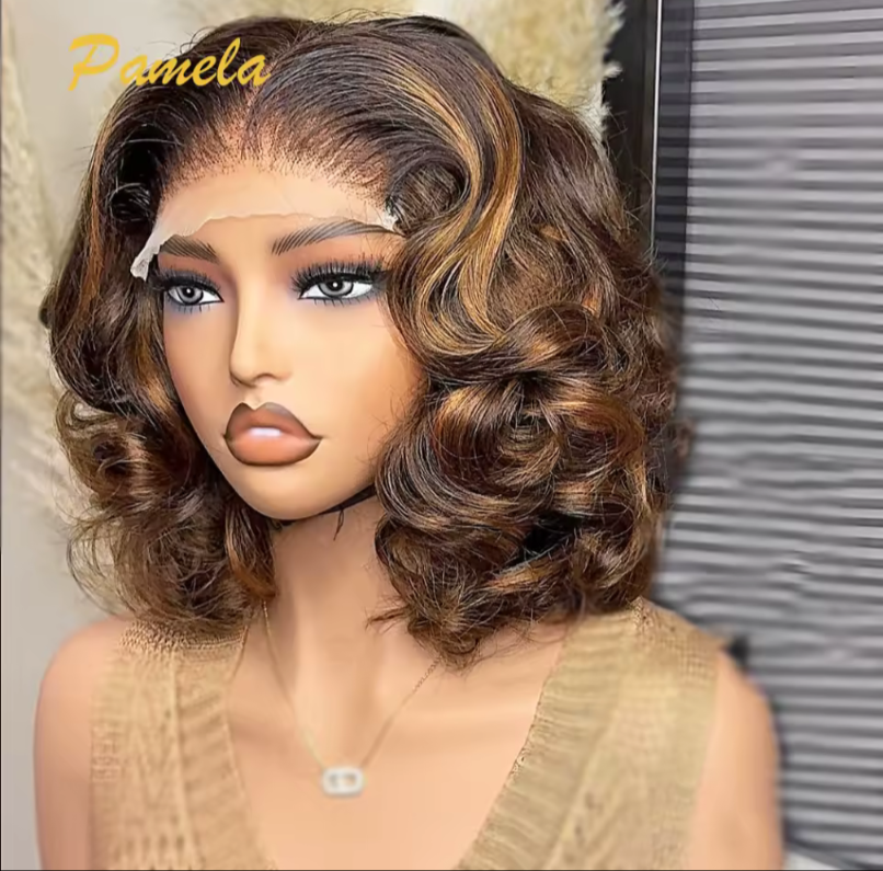 Wig Pamela Ombre Blonde  4x4 Glueless Human Hair