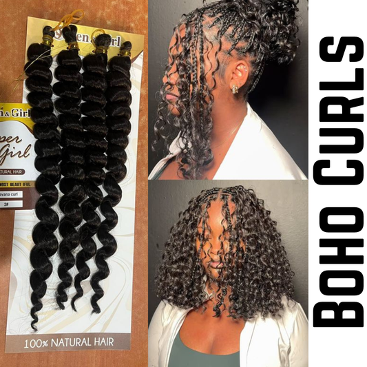 Miracle Knots Natural  Boho braiding Extension  3 bundles