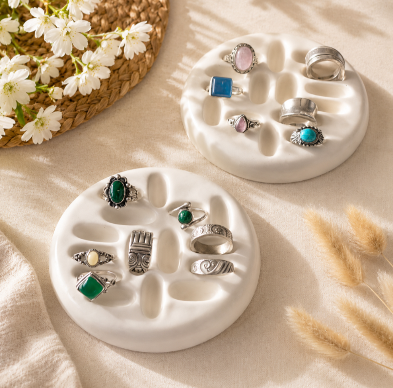 Jesmonite  Jewelry Ring Organizer