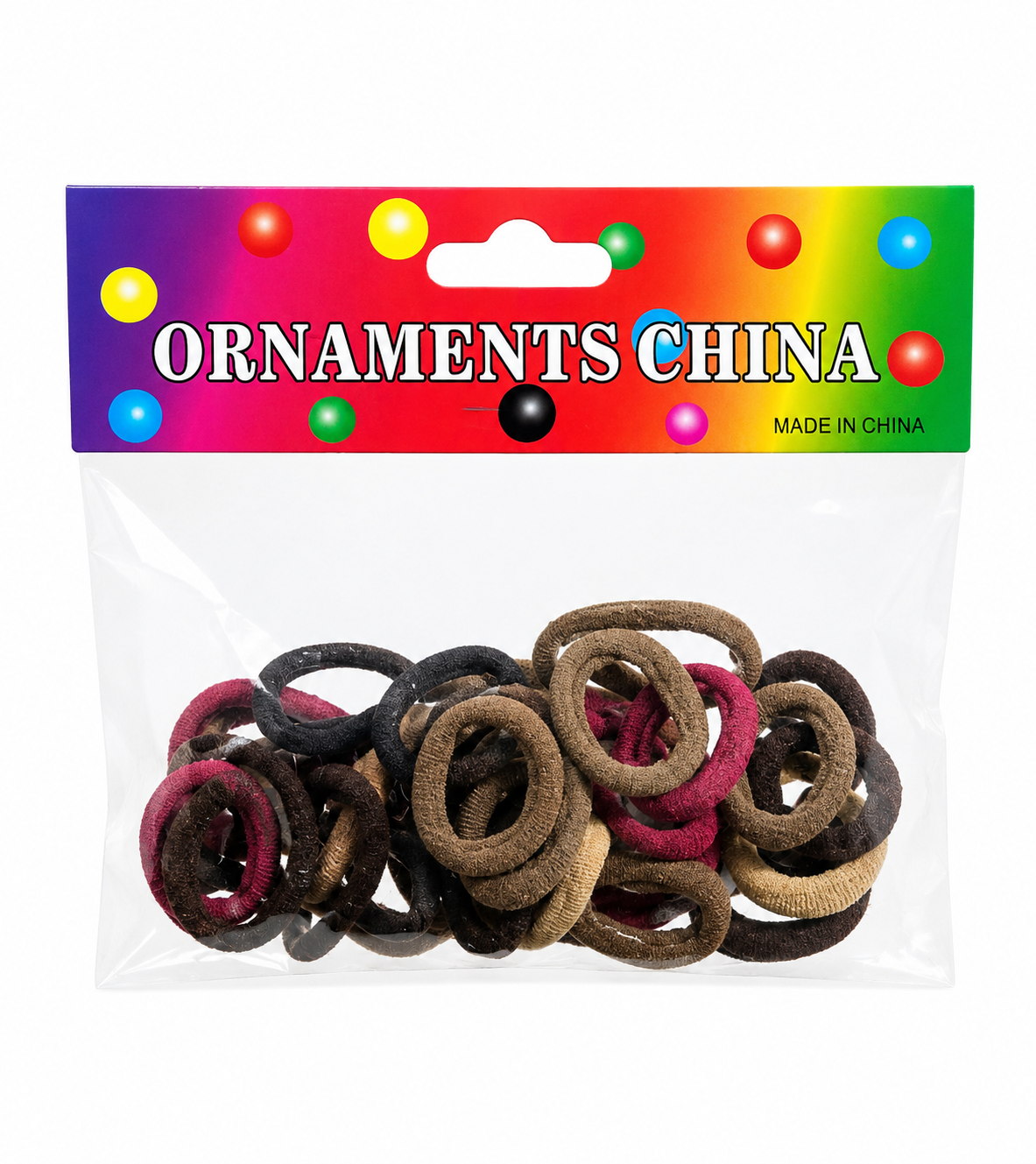 NH50 Hair Ties, Durable Hair Bands, Autumn and Winter Black Hair Ropes, Thick Leather Rubber Bands, Lazy Style Hair Accessories