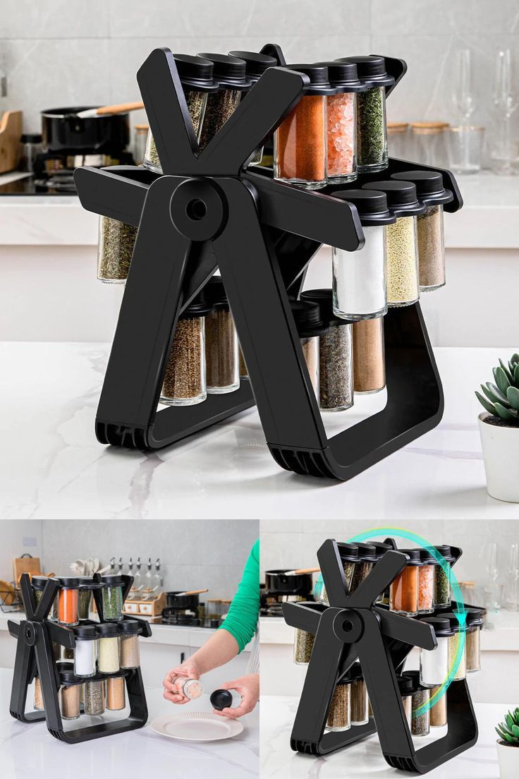 360° ROTATING ’18in1′ SPICE RACK