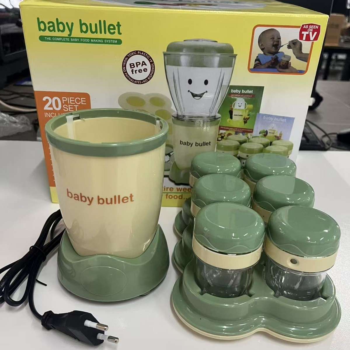 Food-grade Amazon best-selling baby Puree food machine, baby food blender set + Free gifts - [Arrives Nigeria in 60days]