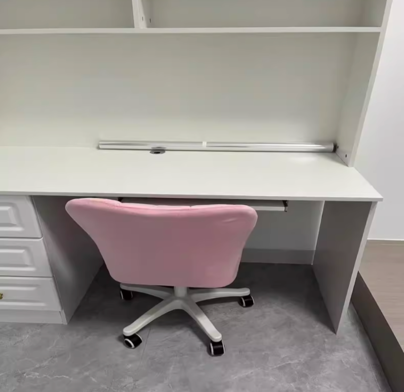 Floral Makeup Stool Office Live Swivel Chair