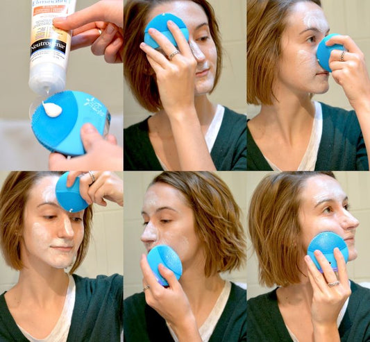 Deep Pore Cleaner Ultrasonic Electric Face Anti Wrinkles Cleaning Brush