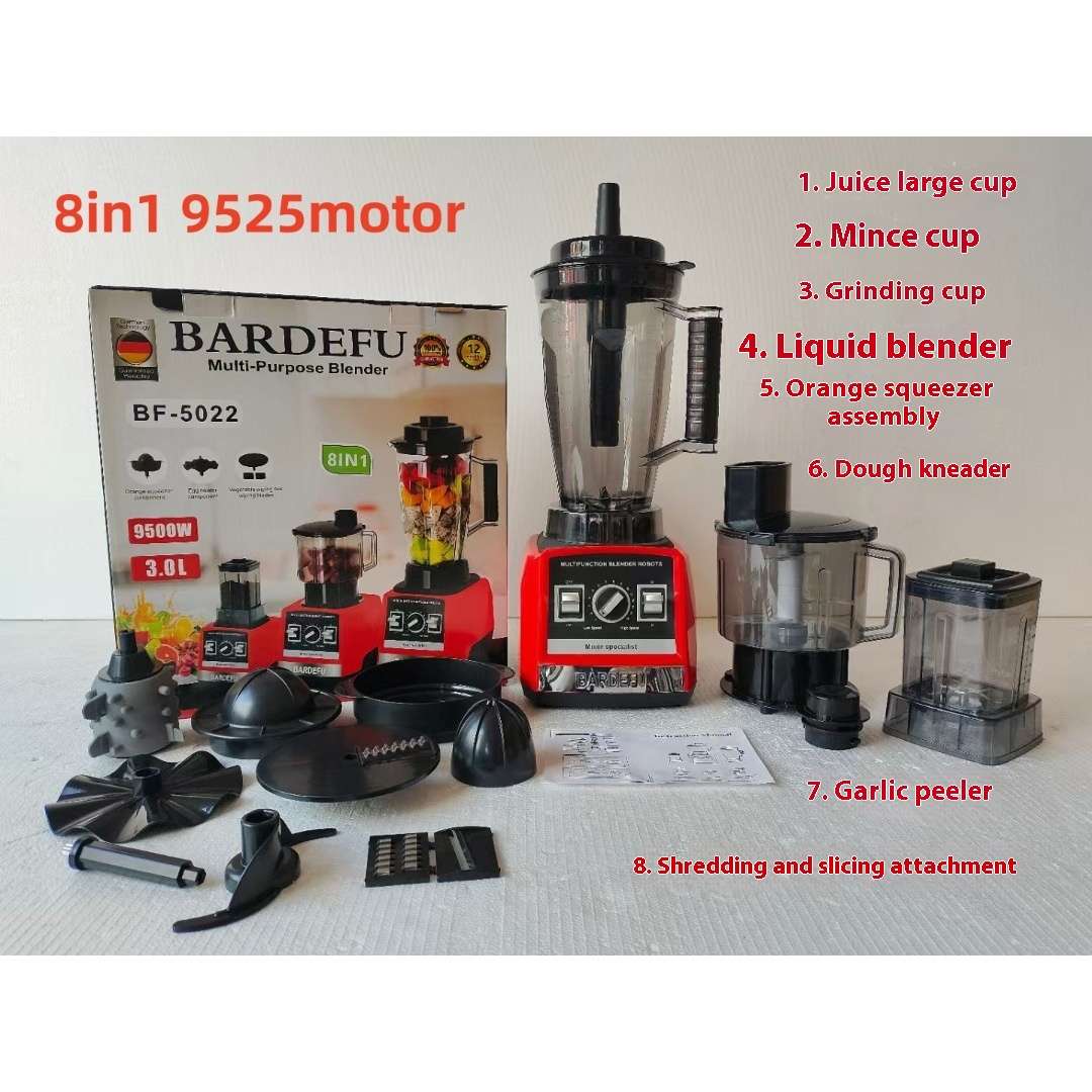 4liters Commercial 8 in 1 Food Processor + Blender