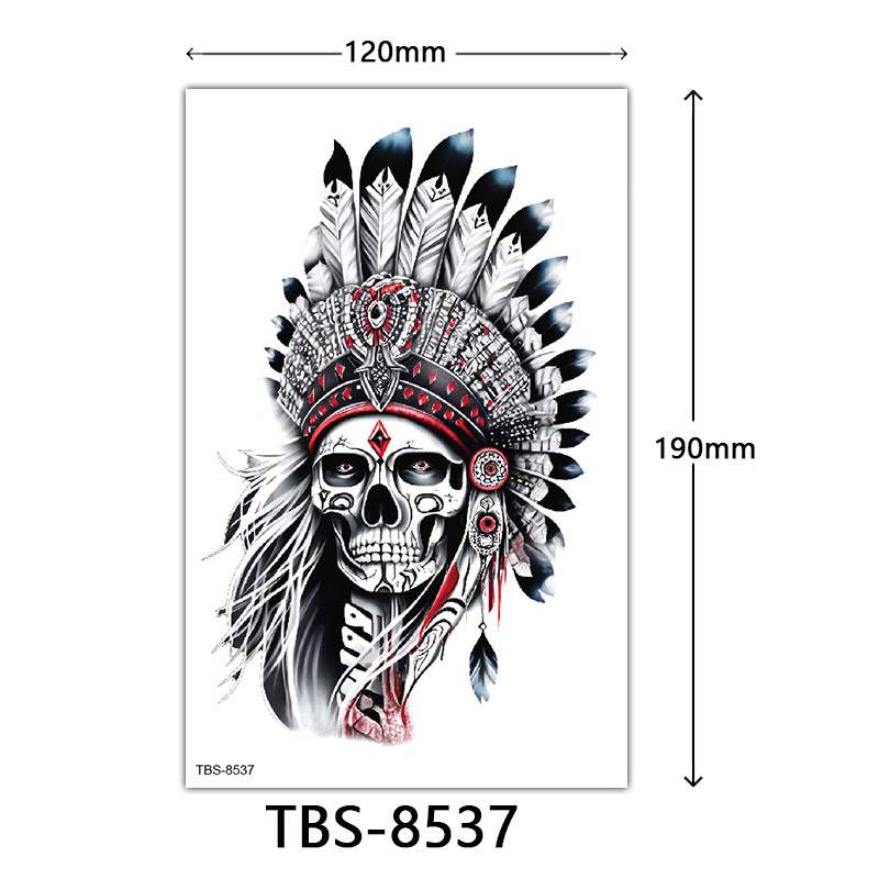 TBS-8537 Dimensions: 120*190mm; Waterproof Temporary tattoo