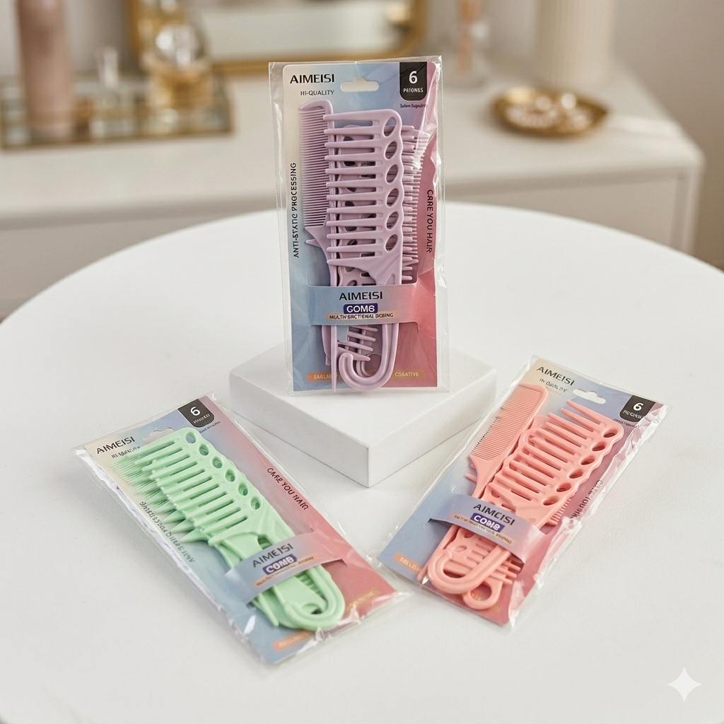 6pcs professional comb