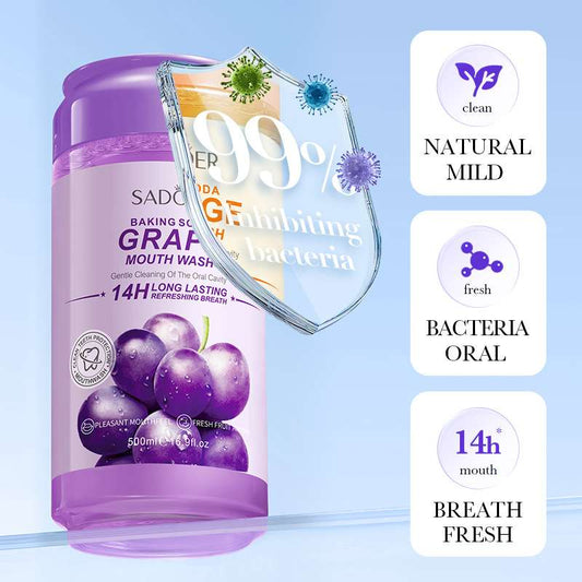 Grape Teeth whitening baking soda mouth wash
