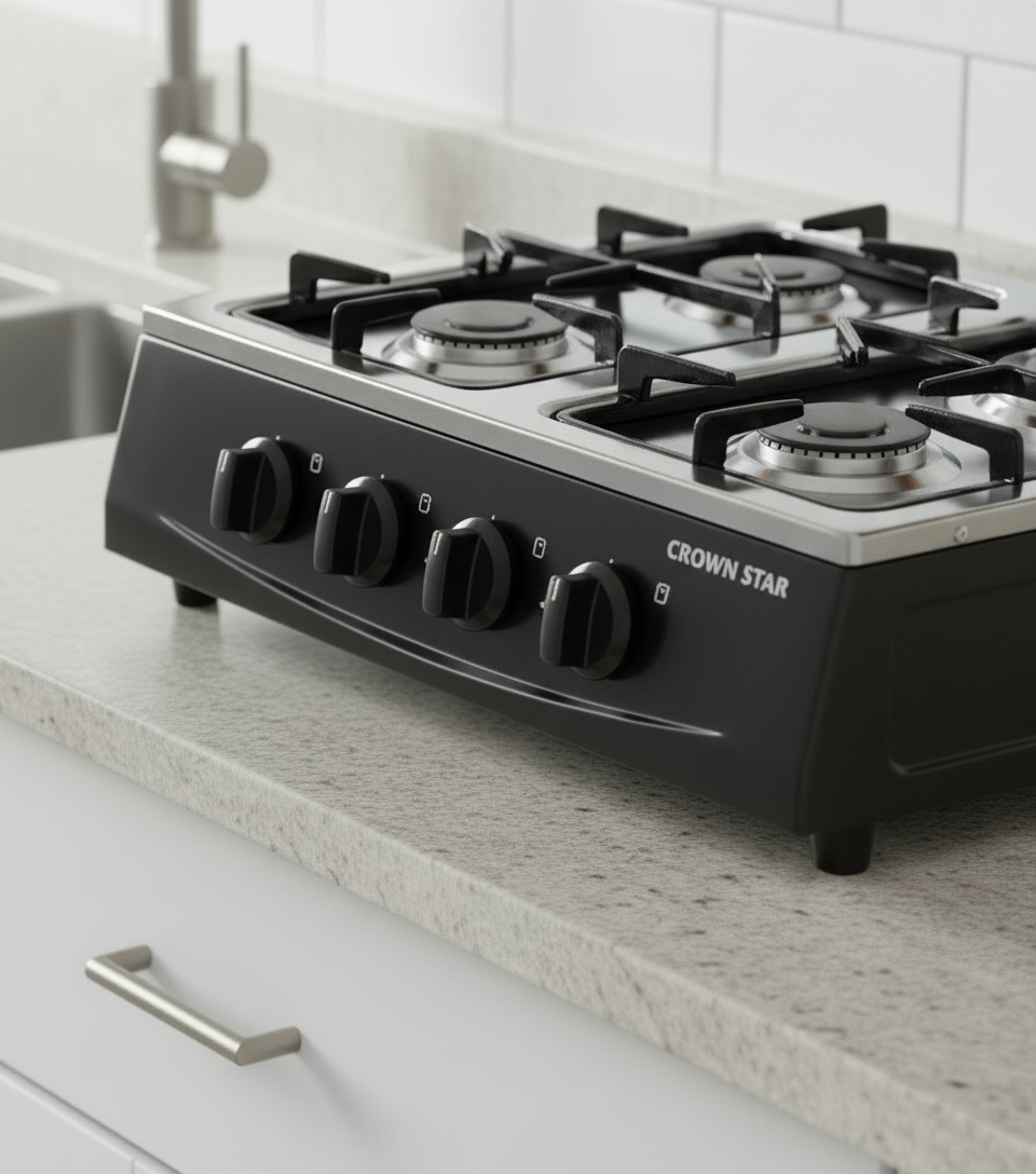 4 burner Crown Star table gas