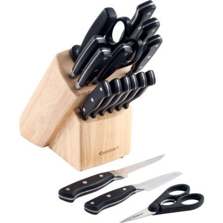 7pcs set  Knife with kitchen knife and wooden block