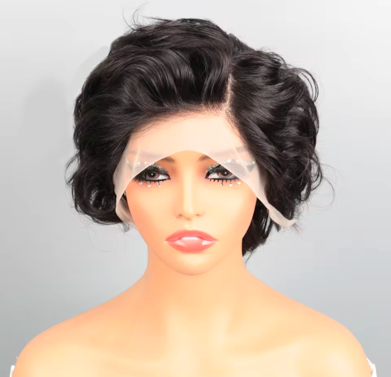 Wig Anny pixie Cut 13 x4 full frontal human hair like wig